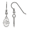 College of Charleston Extra Small Dangle Earrings Sterling Silver