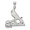Sterling Silver 1in St. Louis Cardinals Bird Pendant