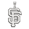 Sterling Silver 1in San Francisco Giants SF Pendant