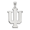 Sterling Silver 1in Indiana University Logo Pendant