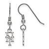 Sterling Silver New York Mets Dangle Wire Earrings