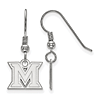 Miami University Extra Small Dangle Earrings Sterling Silver