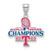 Sterling Silver Texas Rangers World Series 2023 Enamel Pendant