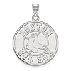 14kt White Gold 1in Boston Red Sox Pendant