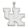14kt White Gold 1in University of Kentucky UK Pendant