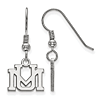 University of Montana Extra Small Dangle Earrings Sterling Silver