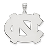 Sterling Silver 1in University of North Carolina NC Pendant