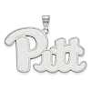Sterling Silver University of Pittsburgh Pitt Pendant 1 1/4in