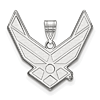 Sterling Silver US Air Force Symbol Pendant 1in