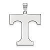 Sterling Silver 1in University of Tennessee T Pendant