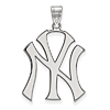 Sterling Silver 1in New York Yankees Pendant