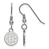 Sterling Silver Boston Bruins Extra Small Dangle Earrings