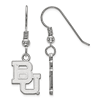 Sterling Silver Baylor University Dangle Wire Earrings
