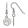 Sterling Silver Clemson University Extra Small Dangle Earrings