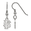Sterling Silver Florida State University Extra Small Dangle Earrings
