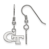 Georgia Tech GT Dangle Earrings Sterling Silver