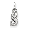 Sterling Silver 3/8in Seattle Mariners S Pendant