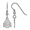 Sterling Silver Ohio State University Extra Small Logo Dangle Earrings