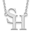 Sam Houston University Necklace 3/4in 10k White Gold
