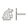 Sterling Silver Washington State University Small Post Earrings