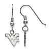 Sterling Silver West Virginia University Extra Small Dangle Earrings