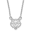 Sterling Silver Arkansas State University Wolf Petite Necklace