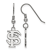Sterling Silver Florida State University FS Small Dangle Earrings