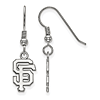 Sterling Silver San Francisco Giants SF Small Dangle Wire Earrings