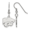 Kansas State University Wildcats Dangle Earrings Sterling Silver