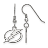 Sterling Silver Tampa Bay Lightning Dangle Wire Earrings