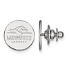 14k White Gold Longwood University Lapel Pin
