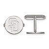 Sterling Silver San Diego Padres Cuff Links