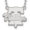 Sterling Silver Philadelphia Phillies Pendant on 18in Chain