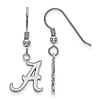 Sterling Silver University of Alabama Dangle Wire Earrings
