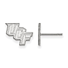 University of Central Florida Extra Small Earrings 10k White Gold
