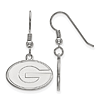 Sterling Silver University of Georgia Dangle Wire Earrings