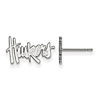 Silver University of Nebraska Huskers Extra Small Post Earrings