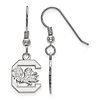 Sterling Silver University of South Carolina Dangle Wire Earrings
