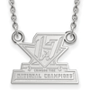 Sterling Silver Small University of Alabama 2017 Champs Necklace