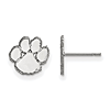 14kt White Gold Clemson University Tiger Extra Small Post Earrings