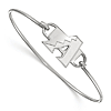 Sterling Silver Arizona Diamondbacks Wire Bangle Bracelet