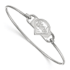 Sterling Silver Philadelphia Phillies Wire Bangle Bracelet
