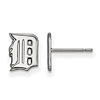 10kt White Gold Detroit Tigers D Extra Small Post Earrings