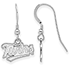 Sterling Silver Extra Small Minnesota Twins Dangle Earrings