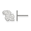 14kt White Gold University of Kansas Extra Small Left Post Earrings