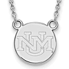 Sterling Silver University of New Mexico Petite Disc Necklace