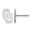 Sterling Silver University of Oklahoma Extra Small Post Earrings