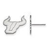 Sterling Silver University of South Florida Logo Post Earrings
