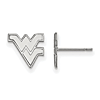 14kt White Gold West Virginia University WV Extra Small Post Earrings