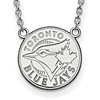 Sterling Silver Toronto Blue Jays Pendant on 18in Chain